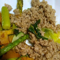 土日料理する人's cooksnap of when they made 茄子とかぼちゃのそぼろ餡かけ.