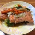 春巻きママ's cooksnap of when they made フライパンで鮭のちゃんちゃん焼き（覚書）.