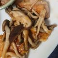 まな姫's cooksnap of when they made 鶏もも肉ときのこの酢醤油炒め.
