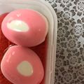 ma___111's cooksnap of when they made ・*＊紅生姜の汁でピンクの卵＊*・.