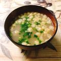 のんべぇヒロ's cooksnap of when they made ◎揚げ玉入れちゃった味噌汁◎.