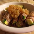 るるキキケイコ's cooksnap of when they made 大根おろしon♪簡単ズッキーニの豚肉巻き.