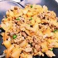 macaroon's cooksnap of when they made 子供に好評！豚ポテ卵とじ.