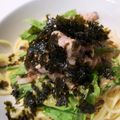 あちたんまん！'s cooksnap of when they made 冷やし豚しゃぶと水菜の冷製パスタ.
