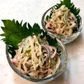 中村ベーカリー's cooksnap of when they made 大根ときゅうり、もやしの和風マヨサラダ.