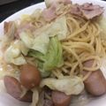 sora_h's cooksnap of when they made 春キャベツとベーコンの和風パスタ☆.