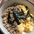 クックRPIZXH☆'s cooksnap of when they made 三色そぼろ丼（鶏そぼろと炒り卵と小松菜）.