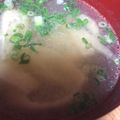 no1642's cooksnap of when they made 小松菜と卵の味噌汁♪卵ふんわり♪.