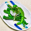 にきけん's cooksnap of when they made 甘長とうがらしと大根おろし.