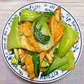 ya_yo_yi's cooksnap of when they made 厚揚げと青梗菜のオイマヨ炒め.