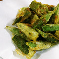 にゃ★にゃ's cooksnap of when they made サクサク♪スパイシー揚げオクラ.