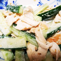 TeddySao's cooksnap of when they made きゅうりとニンニクしょうゆささみのサラダ.