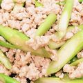 ゆずクィーン's cooksnap of when they made アスパラガスと鶏ひき肉のそぼろ炒め.