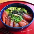 Miiyasusho's cooksnap of when they made 簡単マグロとアボカドの仲良し丼.