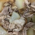 さくら11's cooksnap of when they made 冬瓜と薄切り豚肉のあんかけ煮.
