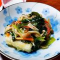 やわり's cooksnap of when they made 豆腐のステーキ☆ニラしめじあんかけ.