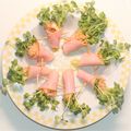 紅花卯月's cooksnap of when they made カイワレ・ツナマヨでくるくるハム巻き♡.