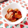あやちん０８１６'s cooksnap of when they made 簡単！豚ひき肉で！肉だんごの甘酢あんかけ.