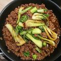 ボルゲン's cooksnap of when they made 青梗菜の挽肉オイスター炒め.