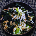nosso's cooksnap of when they made 大根とワカメのツナマヨサラダ.