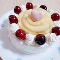 ふーぅ♪'s cooksnap of when they made スポンジケーキ(15cm型) 別立て.