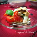inyako's cooksnap of when they made ✿タコ＆トマト＆クリチのバジル和え✿.