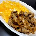 kana✩'s cooksnap of when they made オムライス風♪豚コマで生姜焼き他人丼.