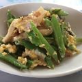 コマンチカン's cooksnap of when they made インゲンとベーコンの卵とじ♪.