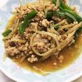 ちーかよ's cooksnap of when they made モヤシの鶏そぼろ煮.