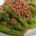 つちはる's cooksnap of when they made 食感が楽しい♪いんげんとひき肉炒めもの.