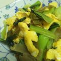 ばみとんとん♡'s cooksnap of when they made チンゲン菜とザーサイの卵炒め.