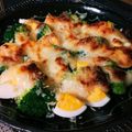 あこまるNE's cooksnap of when they made ブロッコリーとゆで卵のマヨチーズ焼き.