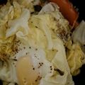 あおちゃん007's cooksnap of when they made 簡単♪朝食に♪キャベたま丼.