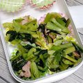 メロメロメロ's cooksnap of when they made 冷凍保存☆小松菜ベーコンの大蒜醤油炒め♪.