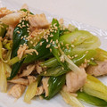 kotochalle's cooksnap of when they made ささみ（胸肉）とネギのゴマ油炒め.