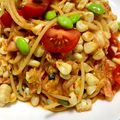 67luna's cooksnap of when they made 焼肉のたれで冷製パスタ♪.