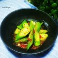 かおりかざり's cooksnap of when they made オクラの梅ポン酢和え.