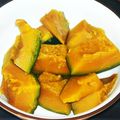 ピニヨ's cooksnap of when they made レンジで簡単に！ かぼちゃの煮物.