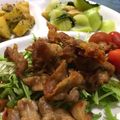 ももたんきっちん's cooksnap of when they made カリカリ豚バラと香味だれのおかずサラダ.