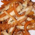 meise17's cooksnap of when they made 麺つゆで作る②ニンジンちくわ油揚げの炒煮.