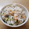 mii☆22's cooksnap of when they made 簡単褒めらレシピ！鮭ときゅうりの混ぜご飯.