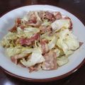 M3doors111's cooksnap of when they made キャベツとたっぷりキノコのベーコン炒め.
