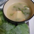 suechuss's cooksnap of when they made 大根と葉大根の味噌汁.