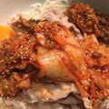 クックXCYSK0☆'s cooksnap of when they made 10分クッキング！豚キムチ納豆素麺。.