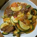 M130018's cooksnap of when they made 牛肉とズッキーニとトマトの炒め物　.