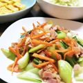 クリーピングタイム☆'s cooksnap of when they made ちんげん菜とベーコンのスタミナ炒め.