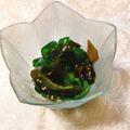 yesmama's cooksnap of when they made ❁ピーマンとワカメのナムル❁.