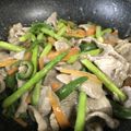 ぶークリーム's cooksnap of when they made 豚肉こまで夏にさっぱり彩り野菜炒め☆.