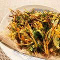 Jinko15's cooksnap of when they made 間引き人参葉のかき揚げ.
