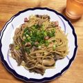 ☆とらこゆ☆しずえ☆'s cooksnap of when they made 舞茸とベーコンの和風パスタ.